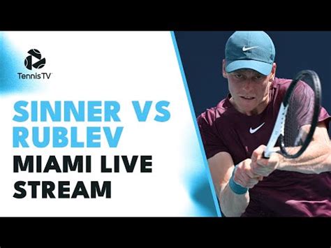 sinner vs rublev miami